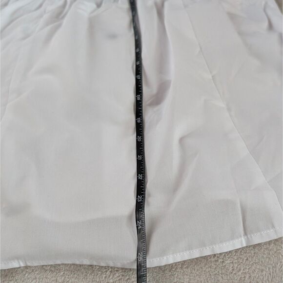 Vintage Tuxedo Halter Button Up Shirt Blouse Women's XS/Small White - Picture 7 of 7